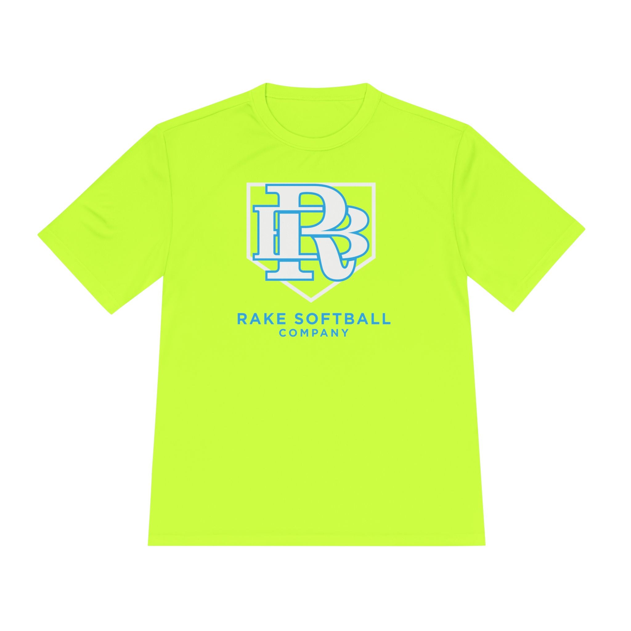 RB Homeplate Softball Dry Fit Tee - Rake Baseball Company - RAKE BASEBALL | BASEBALL T-SHIRT | BASEBALL CLOTHING | GOOD VIBES ONLY