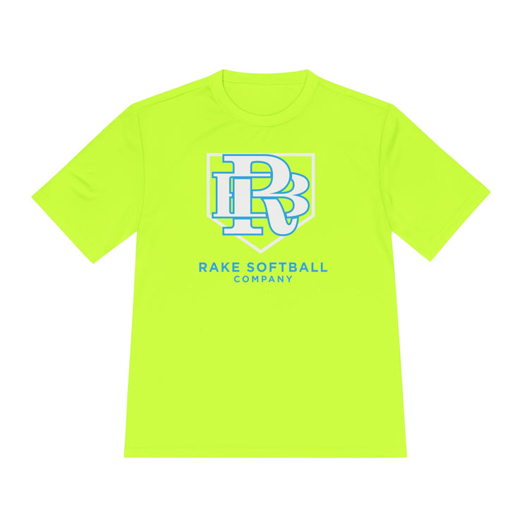 RB Homeplate Softball Dry Fit Tee - Rake Baseball Company - RAKE BASEBALL | BASEBALL T-SHIRT | BASEBALL CLOTHING | GOOD VIBES ONLY