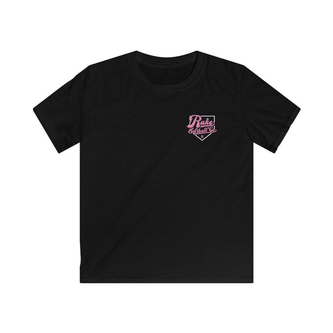 Kids Rake Softball Co. Tee - Rake Baseball Company - RAKE BASEBALL | BASEBALL T-SHIRT | BASEBALL CLOTHING | GOOD VIBES ONLY