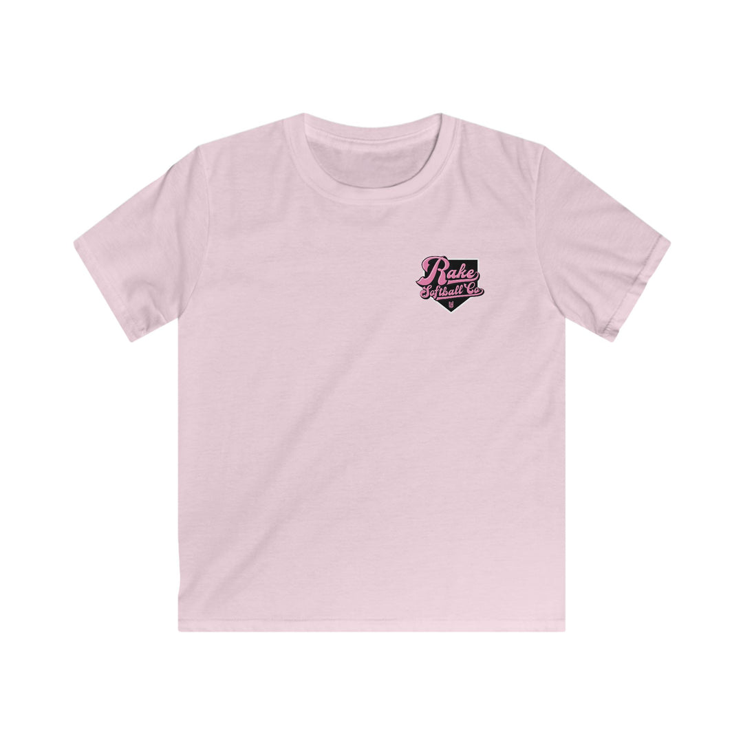 Kids Rake Softball Co. Tee - Rake Baseball Company - RAKE BASEBALL | BASEBALL T-SHIRT | BASEBALL CLOTHING | GOOD VIBES ONLY