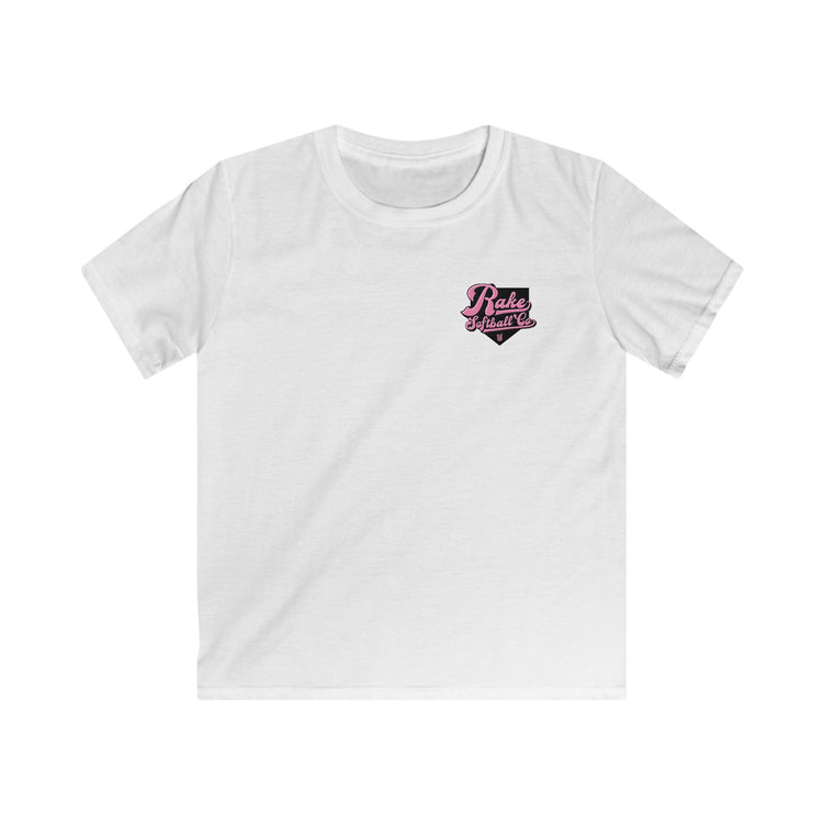 Kids Rake Softball Co. Tee - Rake Baseball Company - RAKE BASEBALL | BASEBALL T-SHIRT | BASEBALL CLOTHING | GOOD VIBES ONLY