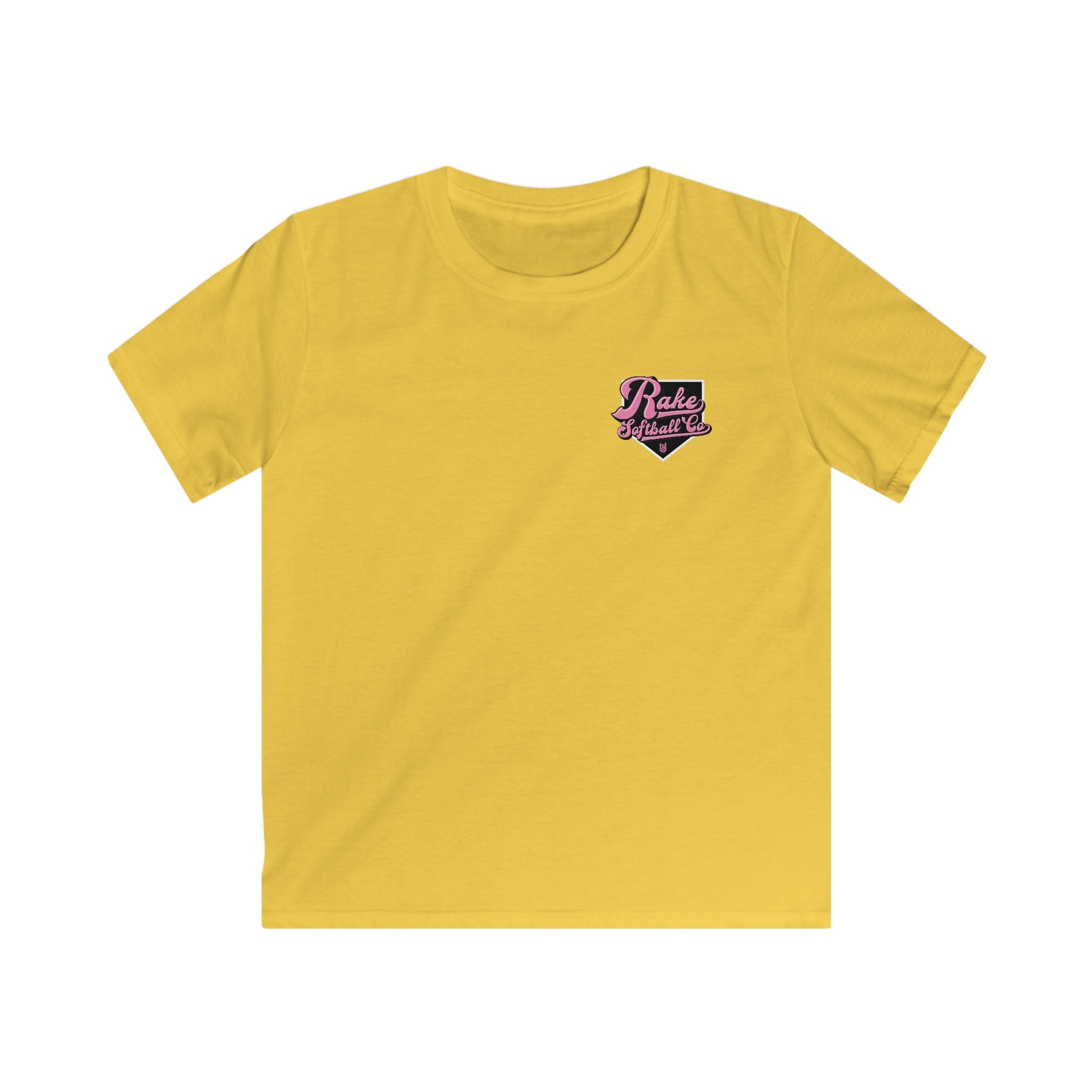 Kids Rake Softball Co. Tee - Rake Baseball Company - RAKE BASEBALL | BASEBALL T-SHIRT | BASEBALL CLOTHING | GOOD VIBES ONLY