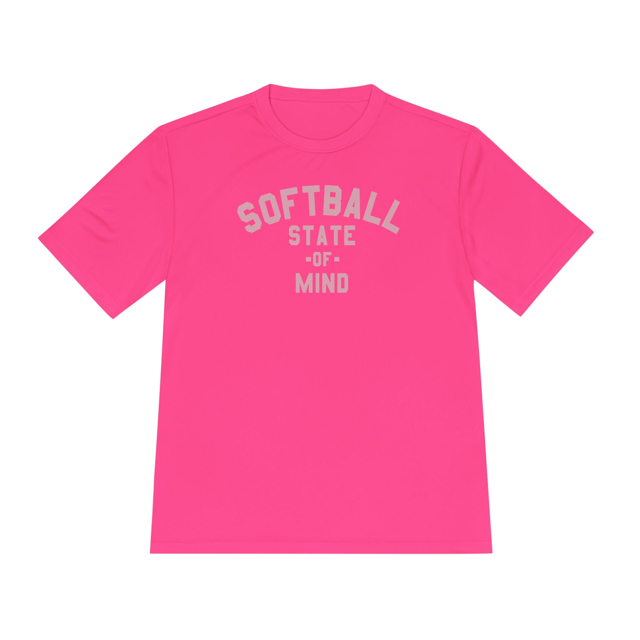Softball State of Mind Dry Fit Tee - Rake Baseball Company - RAKE BASEBALL | BASEBALL T-SHIRT | BASEBALL CLOTHING | GOOD VIBES ONLY