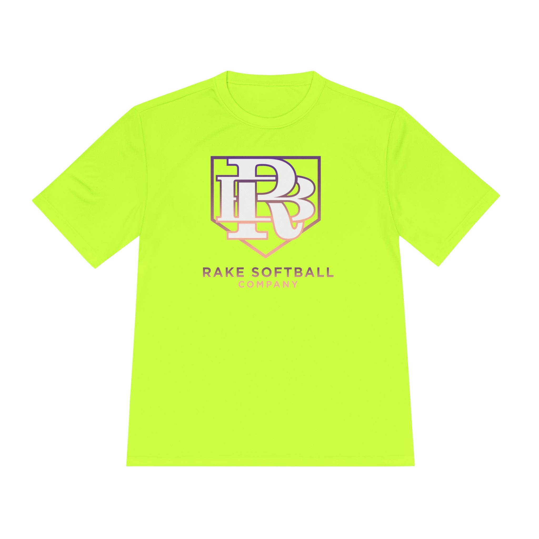 RB Homeplate Softball Dry Fit Tee - Rake Baseball Company - RAKE BASEBALL | BASEBALL T-SHIRT | BASEBALL CLOTHING | GOOD VIBES ONLY