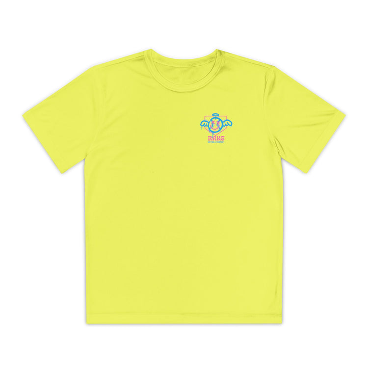 Kids She Angel Drip Softball Dry Fit Tee - Rake Baseball Company - RAKE BASEBALL | BASEBALL T-SHIRT | BASEBALL CLOTHING | GOOD VIBES ONLY