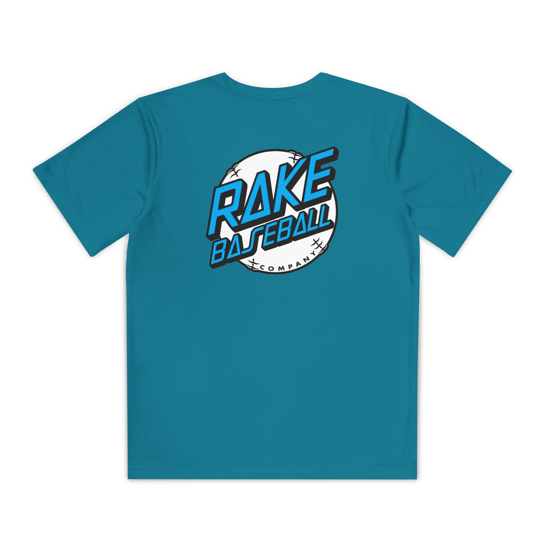 Kids Rake Dot Dry Fit Tee - Rake Baseball Company - RAKE BASEBALL | BASEBALL T-SHIRT | BASEBALL CLOTHING | GOOD VIBES ONLY