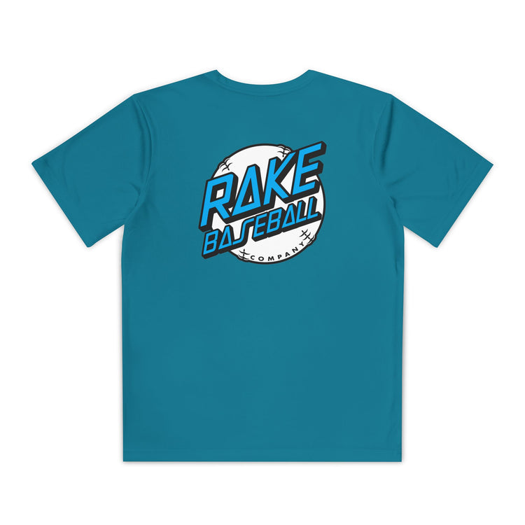 Kids Rake Dot Dry Fit Tee - Rake Baseball Company - RAKE BASEBALL | BASEBALL T-SHIRT | BASEBALL CLOTHING | GOOD VIBES ONLY