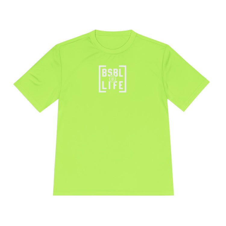 BSBL Life Dry Fit Tee - Rake Baseball Company - RAKE BASEBALL | BASEBALL T-SHIRT | BASEBALL CLOTHING | GOOD VIBES ONLY