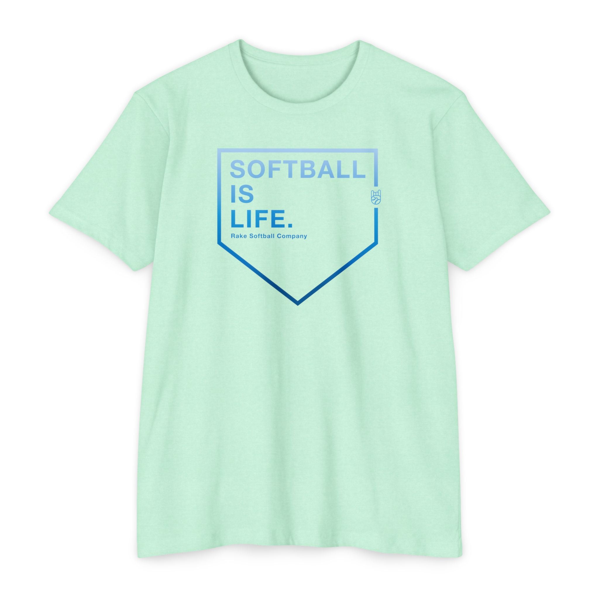 Softball Is Life Tee - Rake Baseball Company - RAKE BASEBALL | BASEBALL T-SHIRT | BASEBALL CLOTHING | GOOD VIBES ONLY