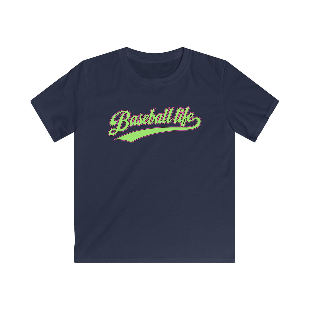Kids Baseball Life Green Edition Tee