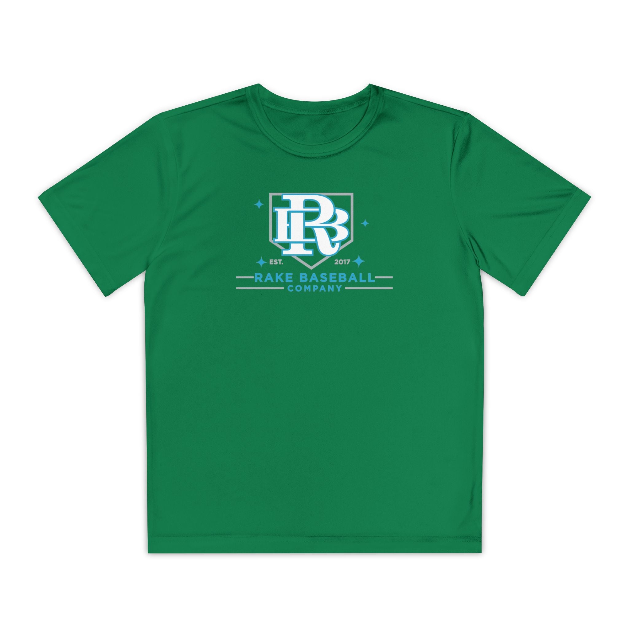 Kids Rake Baseball Homeplate Tee Dry Fit Tee - Rake Baseball Company - RAKE BASEBALL | BASEBALL T-SHIRT | BASEBALL CLOTHING | GOOD VIBES ONLY