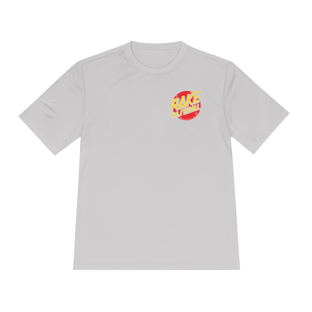 Rake Dot Dry Fit Tee - Rake Baseball Company - RAKE BASEBALL | BASEBALL T-SHIRT | BASEBALL CLOTHING | GOOD VIBES ONLY