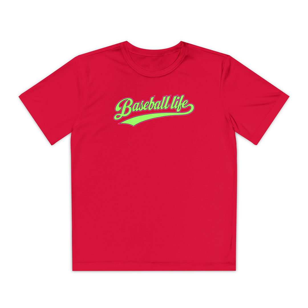Kids Baseball Life Green Edition Dry Fit Tee