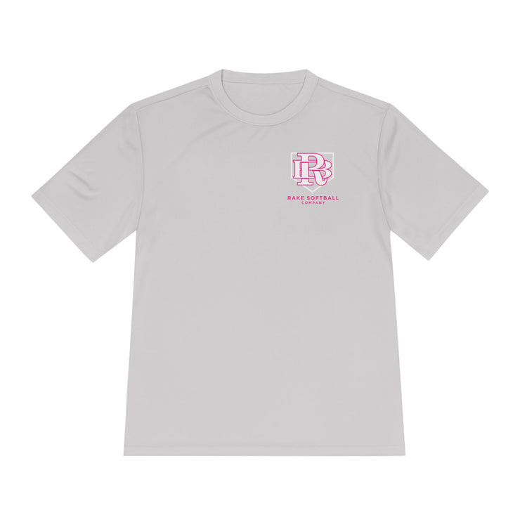 RB Homeplate Softball Dry Fit Tee - Rake Baseball Company - RAKE BASEBALL | BASEBALL T-SHIRT | BASEBALL CLOTHING | GOOD VIBES ONLY