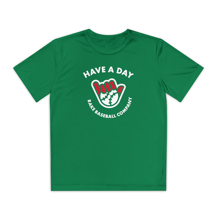 Kids Have A Day Dry Fit Tee - Rake Baseball Company - RAKE BASEBALL | BASEBALL T-SHIRT | BASEBALL CLOTHING | GOOD VIBES ONLY