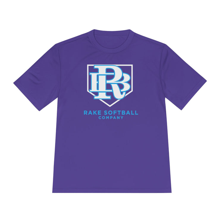 RB Homeplate Softball Dry Fit Tee - Rake Baseball Company - RAKE BASEBALL | BASEBALL T-SHIRT | BASEBALL CLOTHING | GOOD VIBES ONLY