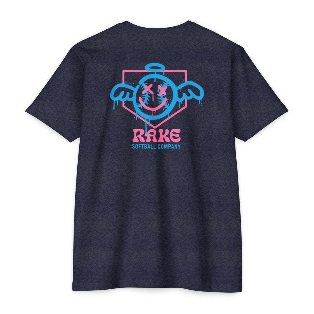 She Angel Drip Softball Tee - Rake Baseball Company - RAKE BASEBALL | BASEBALL T-SHIRT | BASEBALL CLOTHING | GOOD VIBES ONLY