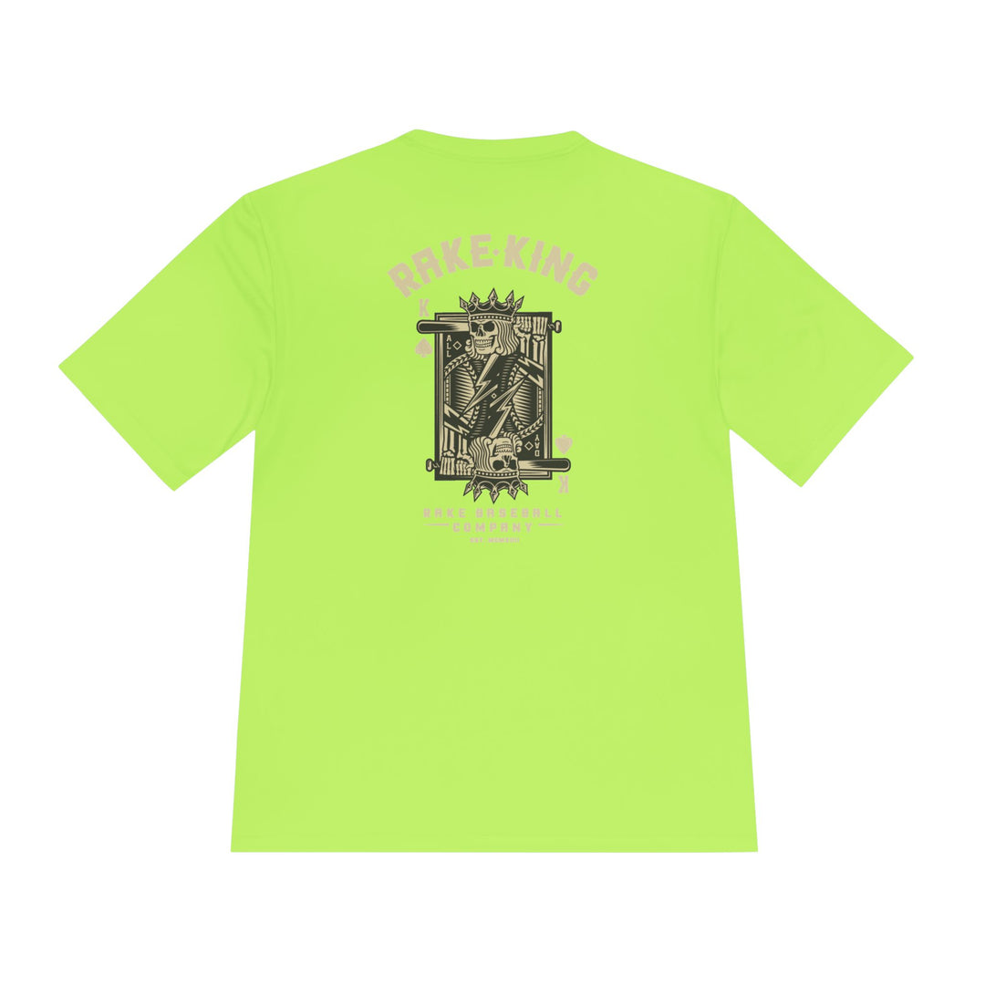 Rake King Dry Fit Tee - Rake Baseball Company - RAKE BASEBALL | BASEBALL T-SHIRT | BASEBALL CLOTHING | GOOD VIBES ONLY