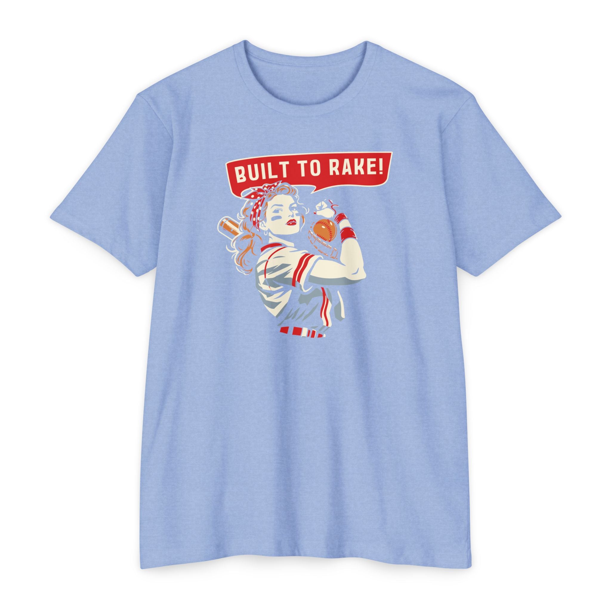 Built to Rake Softball Tee - Rake Baseball Company - RAKE BASEBALL | BASEBALL T-SHIRT | BASEBALL CLOTHING | GOOD VIBES ONLY