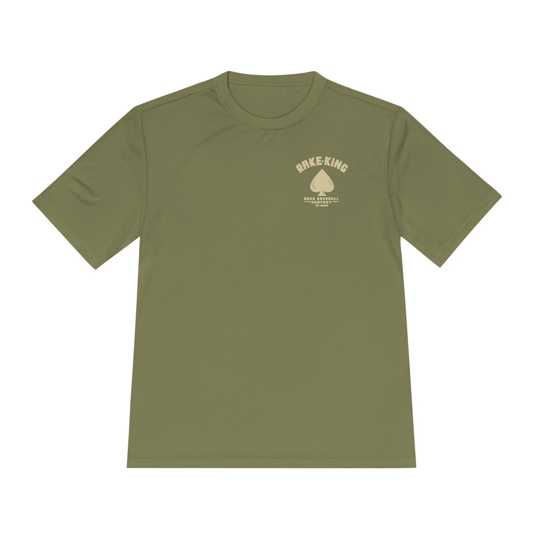 Rake King Dry Fit Tee - Rake Baseball Company - RAKE BASEBALL | BASEBALL T-SHIRT | BASEBALL CLOTHING | GOOD VIBES ONLY