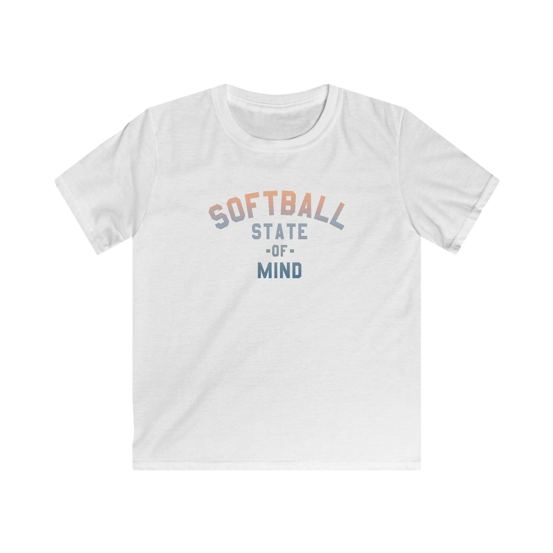 Kids Softball State Of Mind Tee - Rake Baseball Company - RAKE BASEBALL | BASEBALL T-SHIRT | BASEBALL CLOTHING | GOOD VIBES ONLY