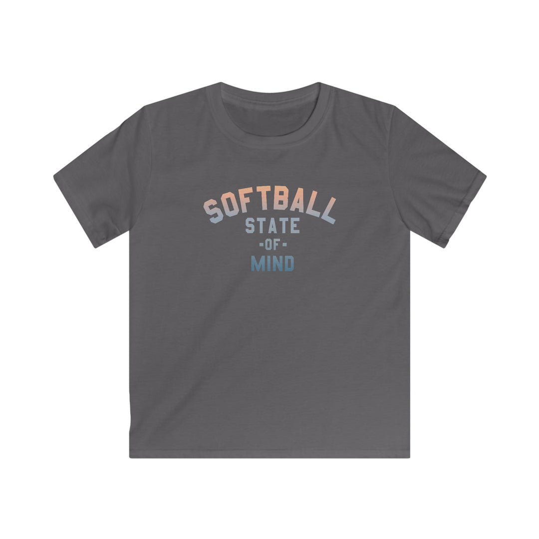 Kids Softball State Of Mind Tee - Rake Baseball Company - RAKE BASEBALL | BASEBALL T-SHIRT | BASEBALL CLOTHING | GOOD VIBES ONLY