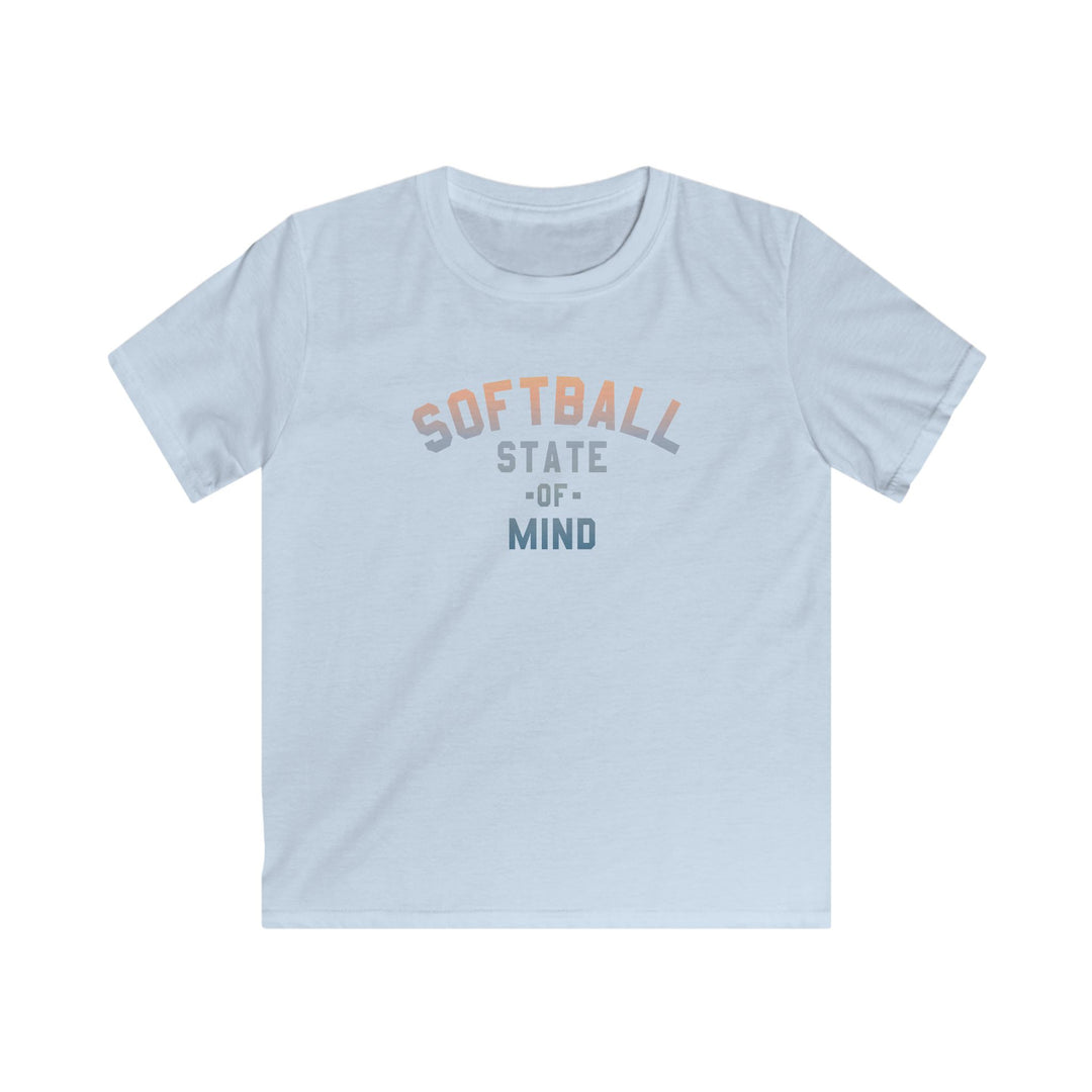 Kids Softball State Of Mind Tee - Rake Baseball Company - RAKE BASEBALL | BASEBALL T-SHIRT | BASEBALL CLOTHING | GOOD VIBES ONLY