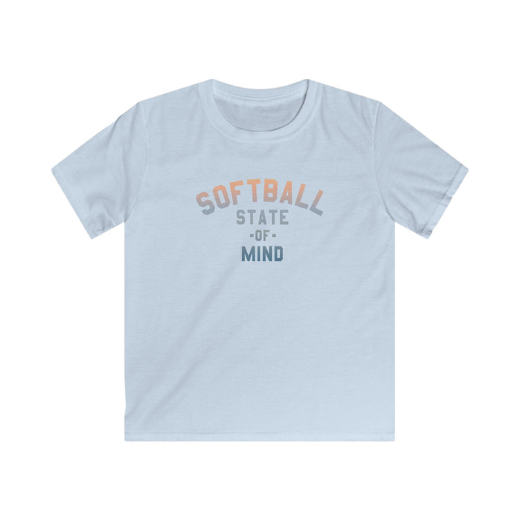 Kids Softball State Of Mind Tee - Rake Baseball Company - RAKE BASEBALL | BASEBALL T-SHIRT | BASEBALL CLOTHING | GOOD VIBES ONLY