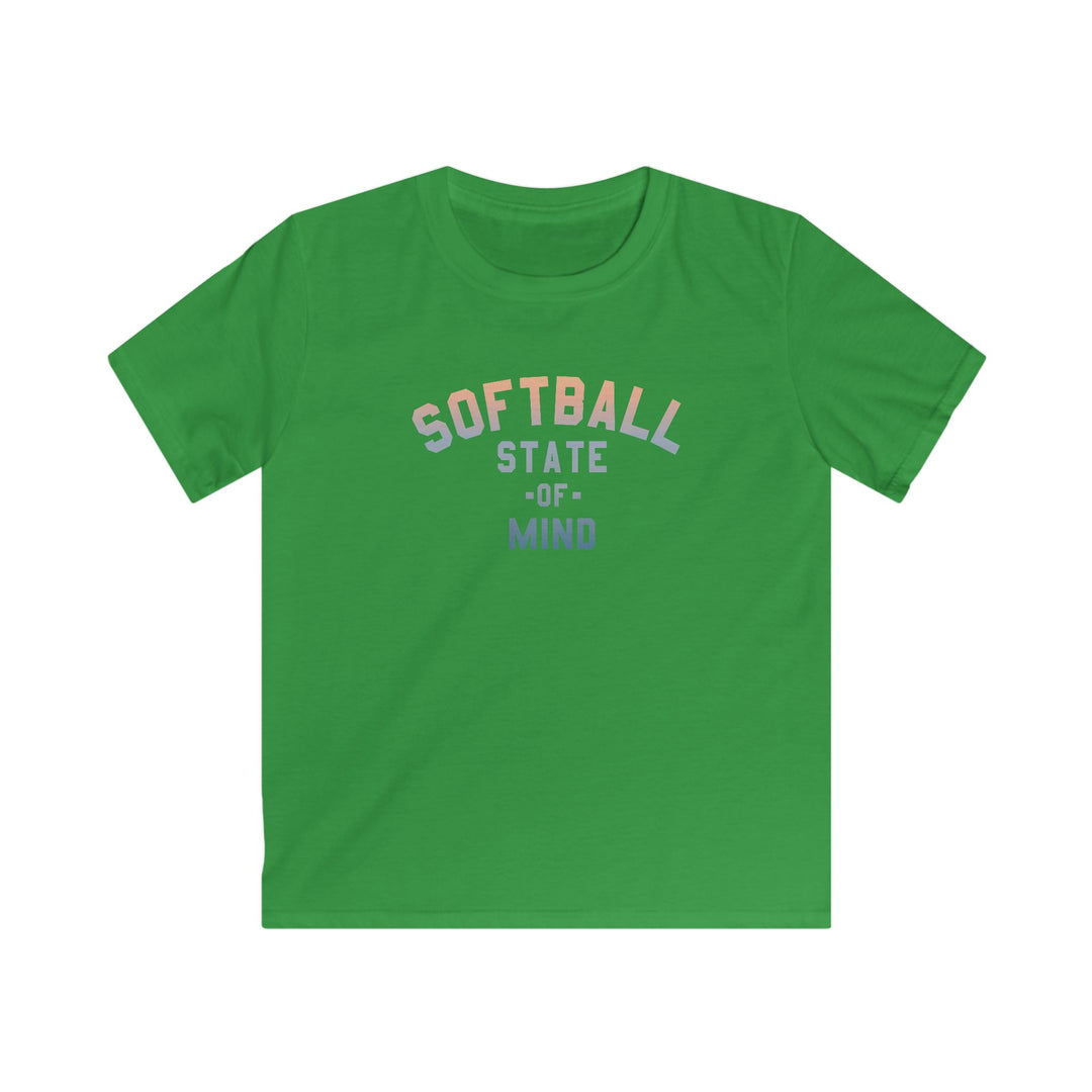 Kids Softball State Of Mind Tee - Rake Baseball Company - RAKE BASEBALL | BASEBALL T-SHIRT | BASEBALL CLOTHING | GOOD VIBES ONLY