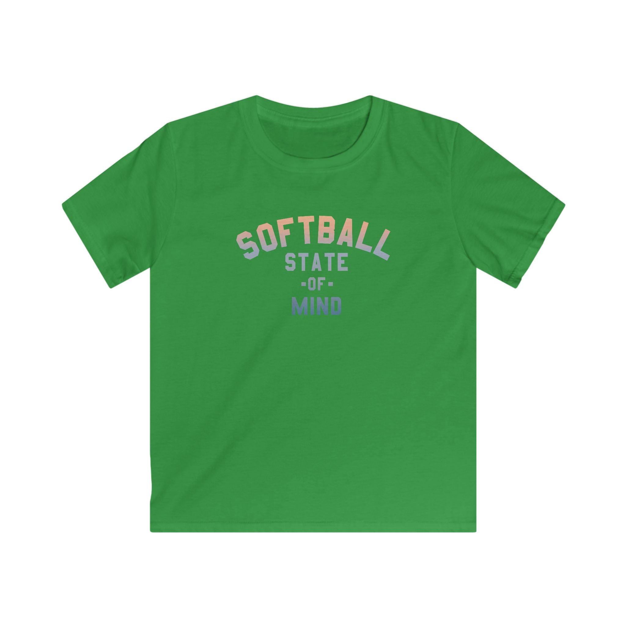 Kids Softball State Of Mind Tee - Rake Baseball Company - RAKE BASEBALL | BASEBALL T-SHIRT | BASEBALL CLOTHING | GOOD VIBES ONLY