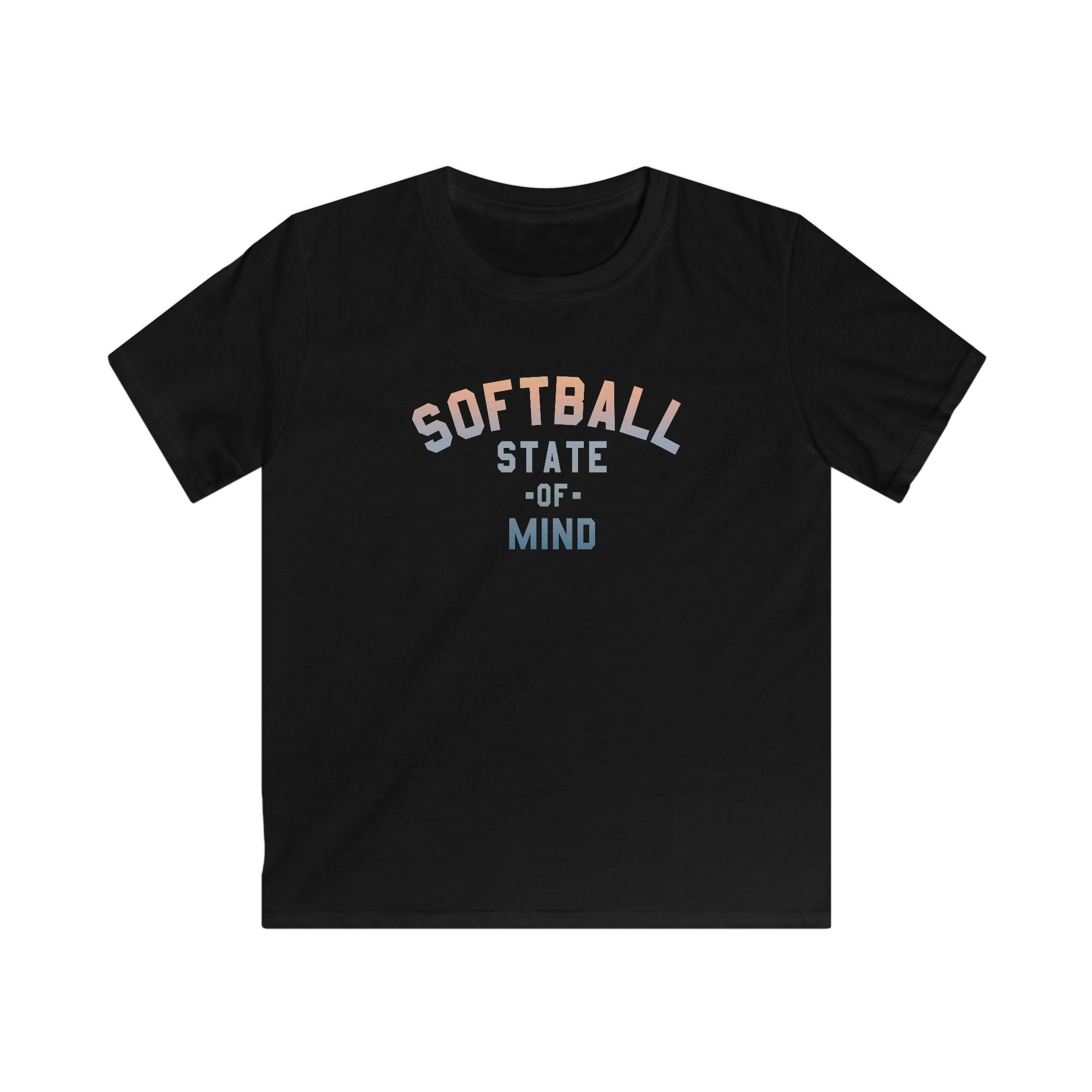 Kids Softball State Of Mind Tee - Rake Baseball Company - RAKE BASEBALL | BASEBALL T-SHIRT | BASEBALL CLOTHING | GOOD VIBES ONLY