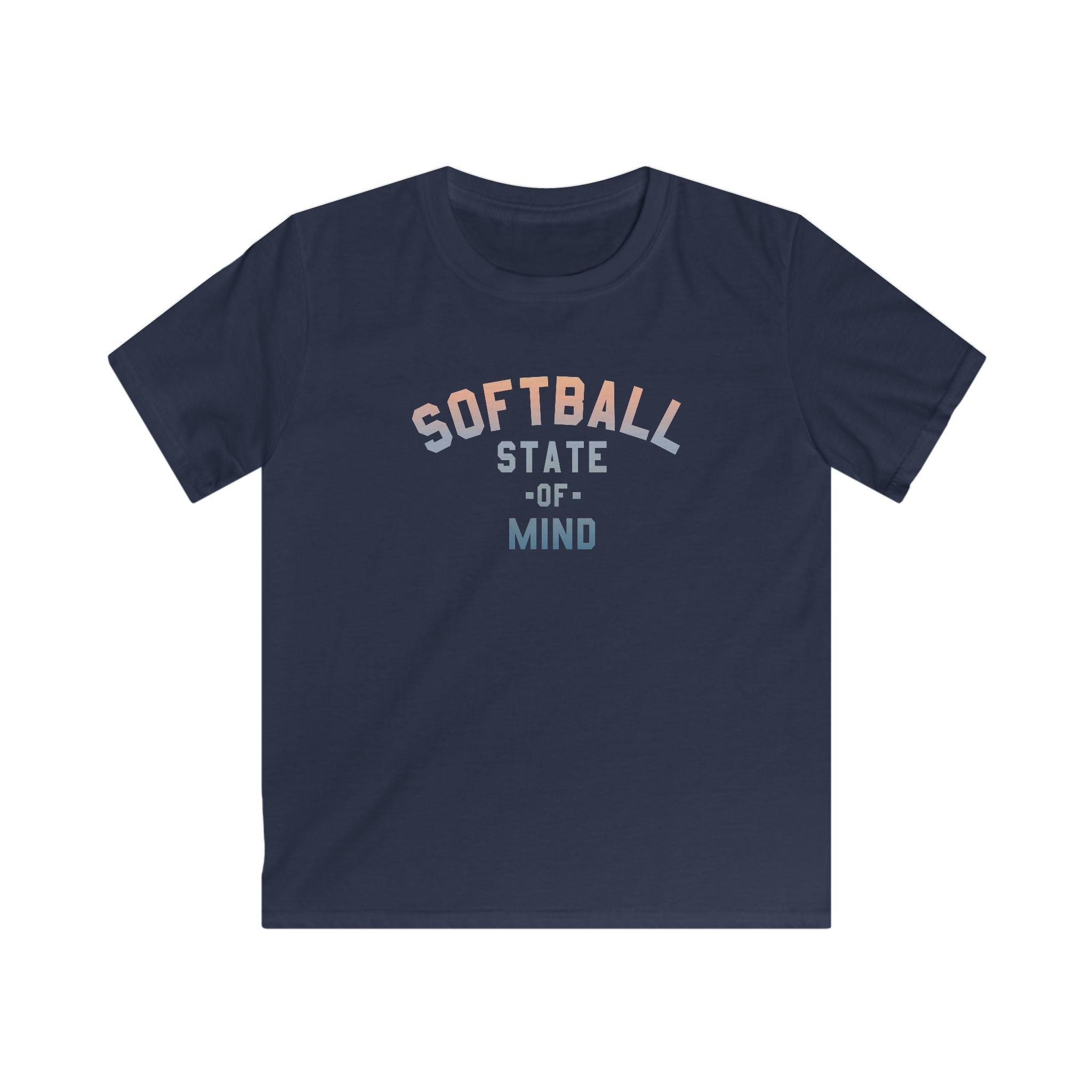 Kids Softball State Of Mind Tee - Rake Baseball Company - RAKE BASEBALL | BASEBALL T-SHIRT | BASEBALL CLOTHING | GOOD VIBES ONLY