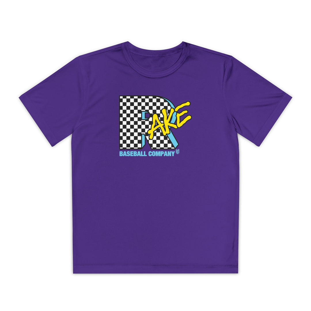 Kids Rake TV Dry Fit Tee - Rake Baseball Company - RAKE BASEBALL | BASEBALL T-SHIRT | BASEBALL CLOTHING | GOOD VIBES ONLY
