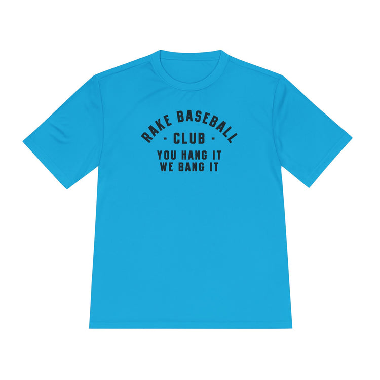 Rake Baseball Club Dry Fit Tee - Rake Baseball Company - RAKE BASEBALL | BASEBALL T-SHIRT | BASEBALL CLOTHING | GOOD VIBES ONLY