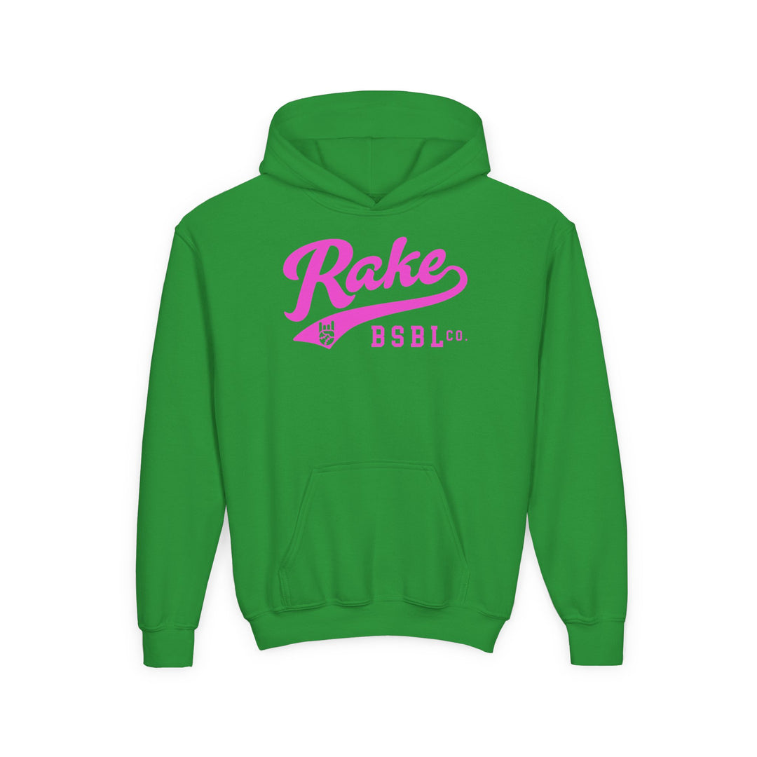 Kids Rake Script (Pink) Hoodie
