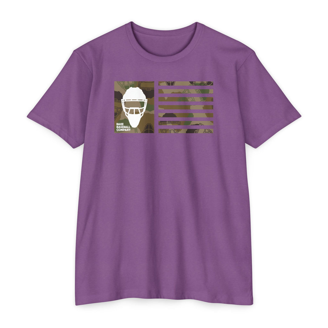 Camo Hockey Mask Flag Tee
