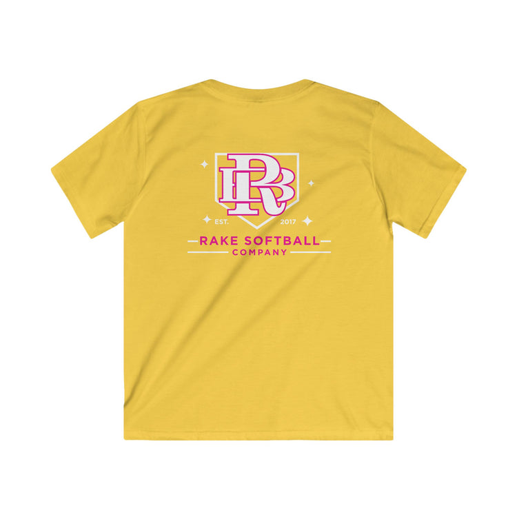 Kids RB Homeplate Softball Tee - Rake Baseball Company - RAKE BASEBALL | BASEBALL T-SHIRT | BASEBALL CLOTHING | GOOD VIBES ONLY