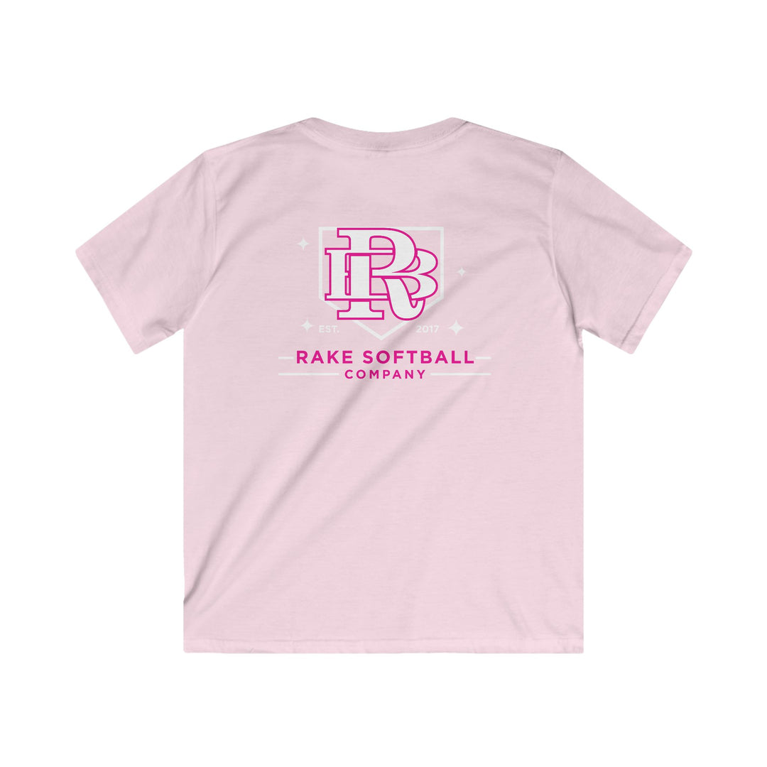 Kids RB Homeplate Softball Tee - Rake Baseball Company - RAKE BASEBALL | BASEBALL T-SHIRT | BASEBALL CLOTHING | GOOD VIBES ONLY