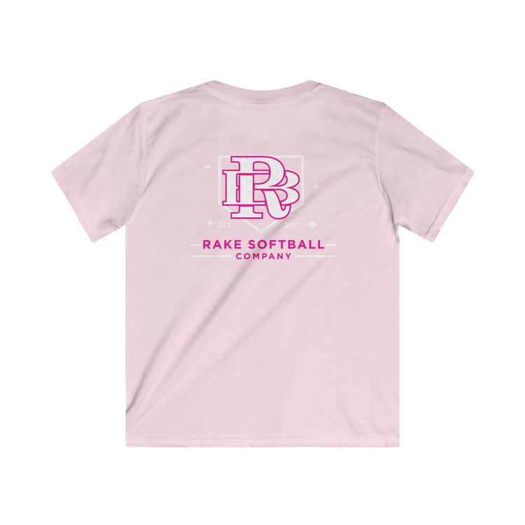 Kids RB Homeplate Softball Tee - Rake Baseball Company - RAKE BASEBALL | BASEBALL T-SHIRT | BASEBALL CLOTHING | GOOD VIBES ONLY