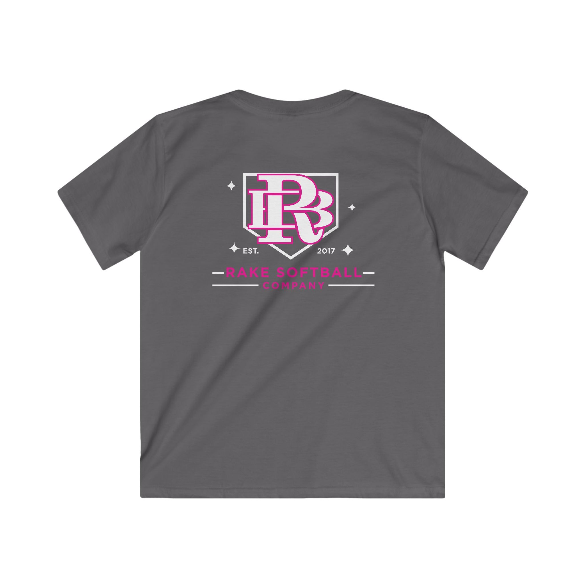 Kids RB Homeplate Softball Tee - Rake Baseball Company - RAKE BASEBALL | BASEBALL T-SHIRT | BASEBALL CLOTHING | GOOD VIBES ONLY