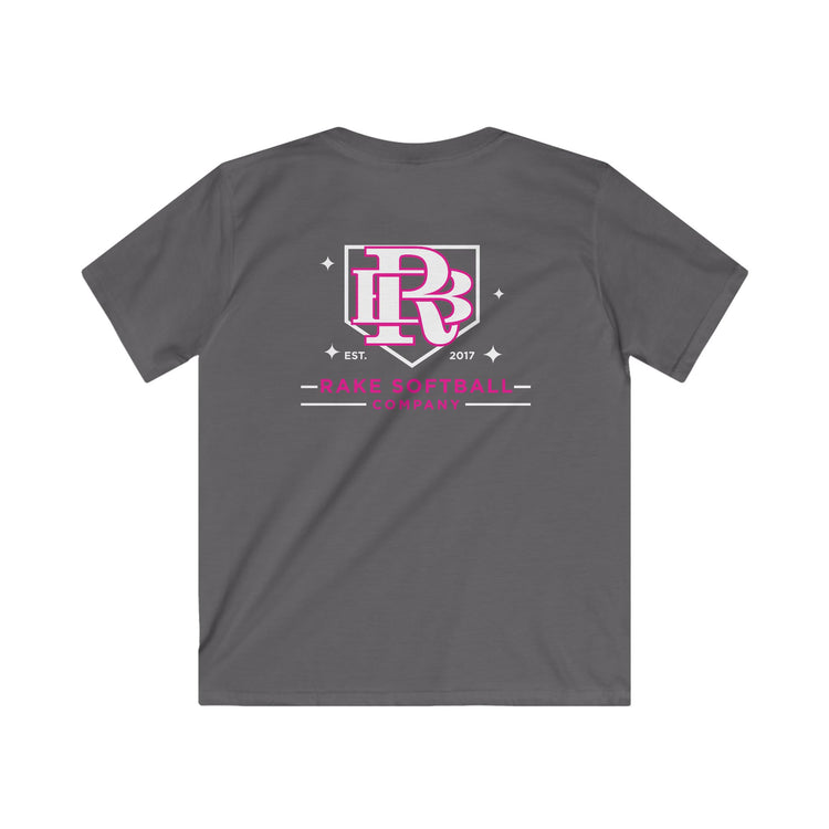 Kids RB Homeplate Softball Tee - Rake Baseball Company - RAKE BASEBALL | BASEBALL T-SHIRT | BASEBALL CLOTHING | GOOD VIBES ONLY