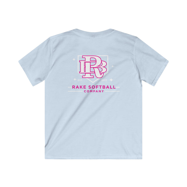 Kids RB Homeplate Softball Tee - Rake Baseball Company - RAKE BASEBALL | BASEBALL T-SHIRT | BASEBALL CLOTHING | GOOD VIBES ONLY