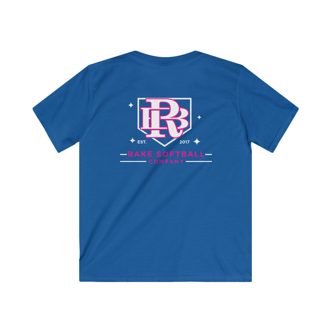 Kids RB Homeplate Softball Tee - Rake Baseball Company - RAKE BASEBALL | BASEBALL T-SHIRT | BASEBALL CLOTHING | GOOD VIBES ONLY
