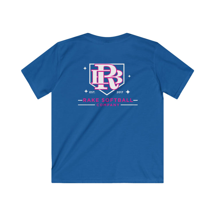 Kids RB Homeplate Softball Tee - Rake Baseball Company - RAKE BASEBALL | BASEBALL T-SHIRT | BASEBALL CLOTHING | GOOD VIBES ONLY