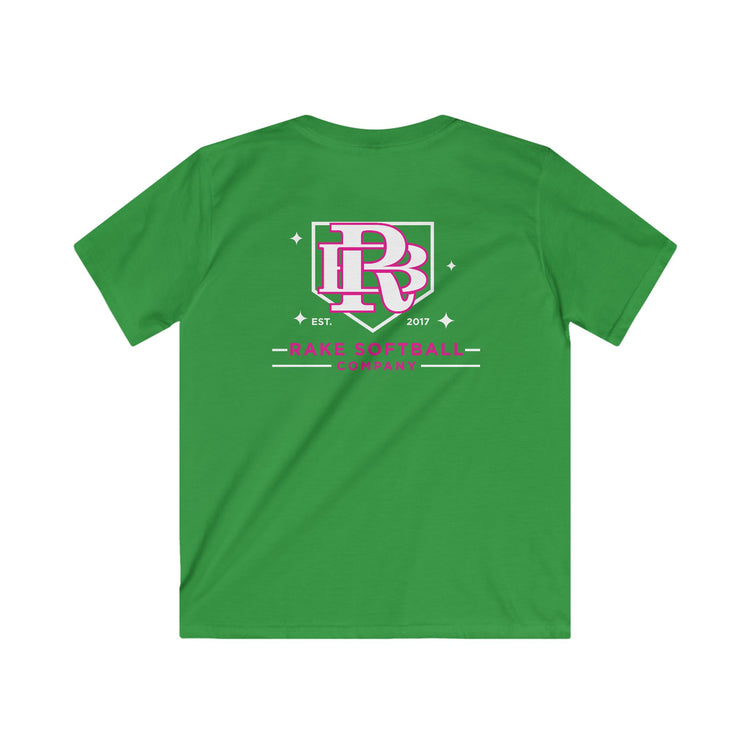 Kids RB Homeplate Softball Tee - Rake Baseball Company - RAKE BASEBALL | BASEBALL T-SHIRT | BASEBALL CLOTHING | GOOD VIBES ONLY