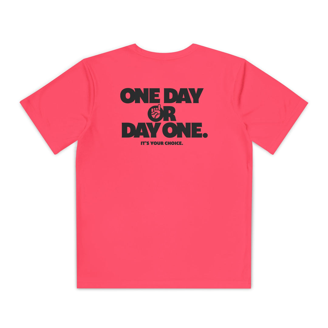Kids One Day or Day One Dry Fit Tee - Rake Baseball Company - RAKE BASEBALL | BASEBALL T-SHIRT | BASEBALL CLOTHING | GOOD VIBES ONLY