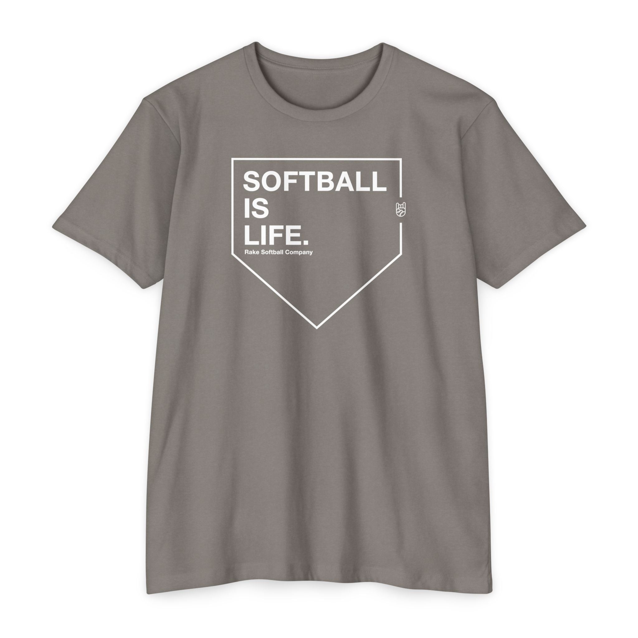 Softball Is Life Tee - Rake Baseball Company - RAKE BASEBALL | BASEBALL T-SHIRT | BASEBALL CLOTHING | GOOD VIBES ONLY
