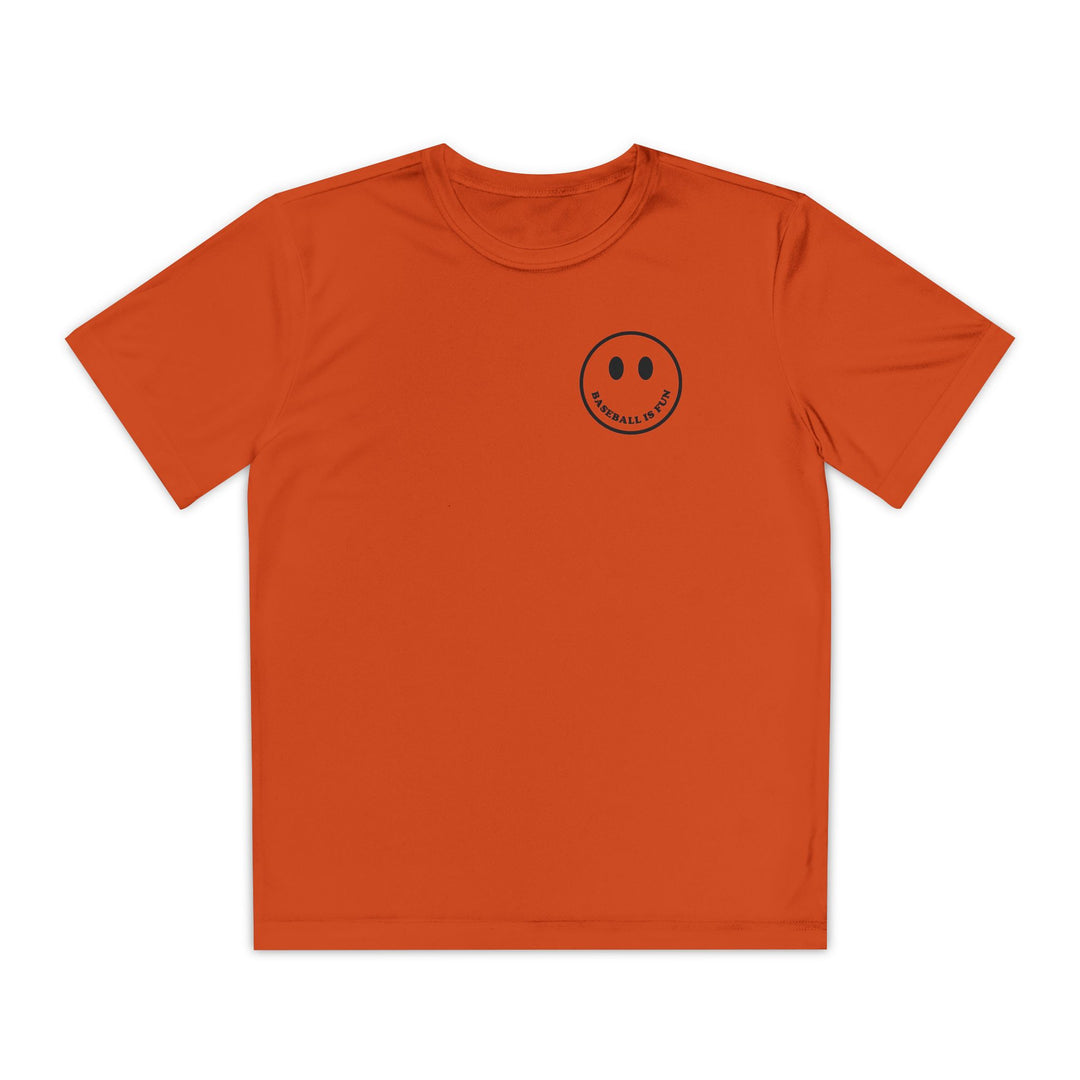 Kids Baseball Is Fun Dry Fit Tee - Rake Baseball Company - RAKE BASEBALL | BASEBALL T-SHIRT | BASEBALL CLOTHING | GOOD VIBES ONLY