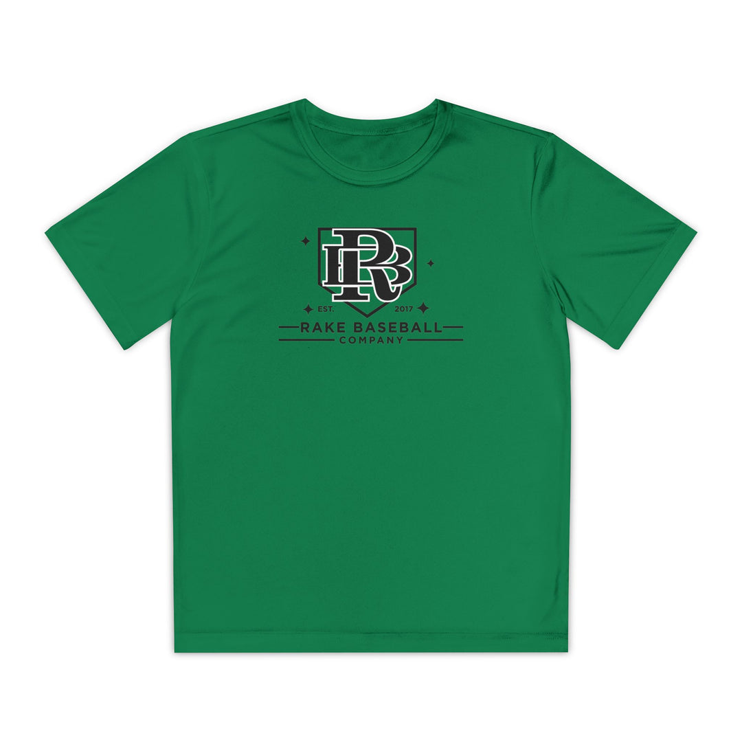 Kids Rake Baseball Homeplate Tee Dry Fit Tee - Rake Baseball Company - RAKE BASEBALL | BASEBALL T-SHIRT | BASEBALL CLOTHING | GOOD VIBES ONLY