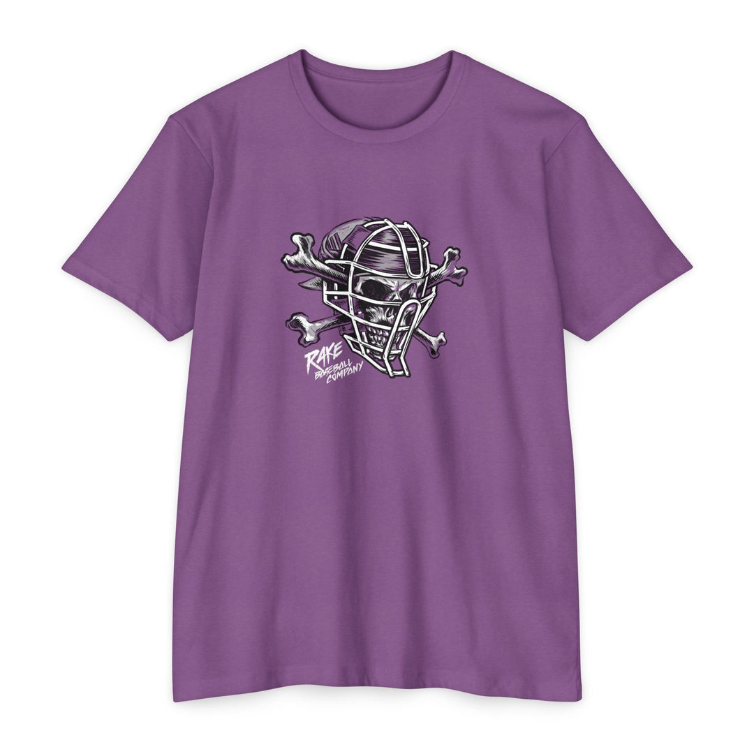Skull & Bones Catching Tee - Rake Baseball Company - RAKE BASEBALL | BASEBALL T-SHIRT | BASEBALL CLOTHING | GOOD VIBES ONLY